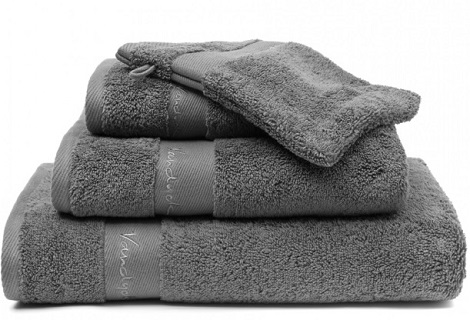Handdoek Scala Premium,mole grey,fluffy towel,wonderfully soft,,675 gr.luxe badtextiel,van Dyck